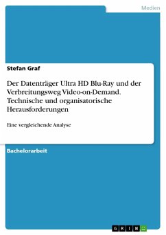 Der Datenträger Ultra HD Blu-Ray und der Verbreitungsweg Video-on-Demand. Technische und organisatorische Herausforderungen (eBook, PDF) - Graf, Stefan