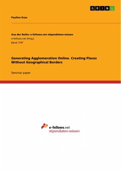 Generating Agglomeration Online. Creating Places Without Geographical Borders (eBook, PDF)