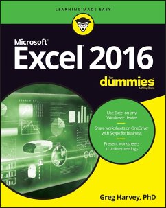 Excel 2016 For Dummies - Harvey, Greg