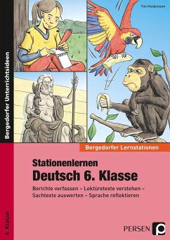 Stationenlernen Deutsch 6. Klasse - Heidemann, Tim