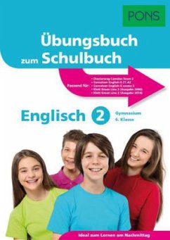 Cover PONS Übungsbuch zum Schulbuch Englisch 2 Gymnasium 6. Klasse