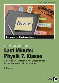 Last Minute: Physik 7. Klasse - Seifert, Hardy;Schmidt, Carolin