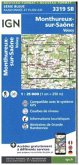 IGN Karte, Serie Bleue Monthureux sur Saône Voisey