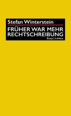 Cover Früher war mehr Rechtschreibung