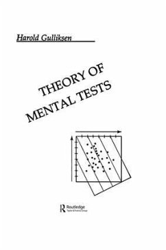 Theory of Mental Tests - Gulliksen, Harold