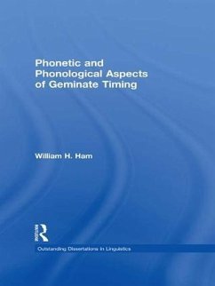 Phonetic and Phonological Aspects of Geminate Timing - Ham, William