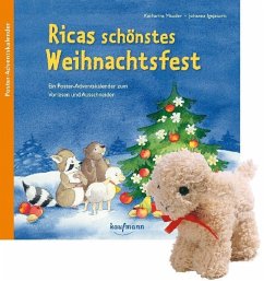 Ricas schönstes Weihnachtsfest mit Stoffschaf. Ein Poster-Adventskalender zum Vorlesen und Ausschneiden, m. 1 Kalender, - Mauder, Katharina;Ignjatovic, Johanna