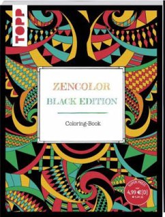 Cover Zencolor. Black Edition. Coloring-Book