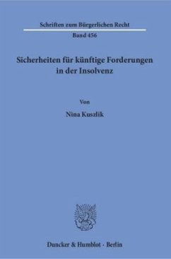 Sicherheiten für künftige Forderungen in der Insolvenz - Kuszlik, Nina