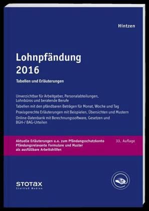 Lohnpfändung 2016, m. CD-ROM