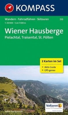 KOMPASS Wanderkarte Wiener Hausberge - Pielachtal - Traisental - St. Pölten