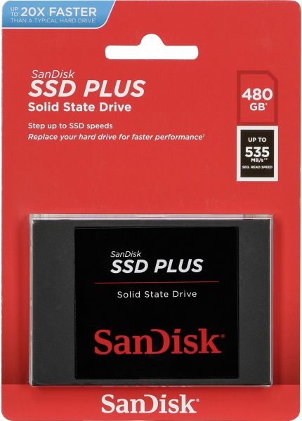 SanDisk SSD Plus 480GB Read 535 MB/s SDSSDA-480G-G26 - Portofrei bei  bücher.de kaufen