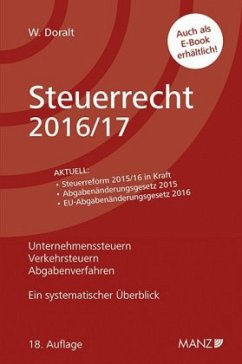 Cover Steuerrecht 2016/17 (f. Österreich)