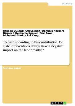 To each according to his contribution. Do state interventions always have a negative impact on the labor market? (eBook, PDF)