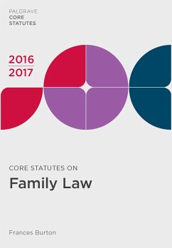 Core Statutes on Family Law 2016-17 - Burton, Frances