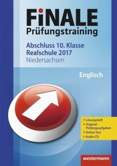 Cover Finale Prüfungstraining 2017 - Abschluss 10. Klasse Realschule Niedersachsen, Englisch mit Audio-CD