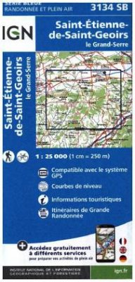 IGN Karte, Serie Bleue St.Etienne de St. Geoirs