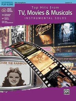 Top Hits from Tv, Movies & Musicals Instrumental Solos: Alto Sax, Book & Online Audio/Software/PDF - Alfred Music