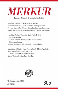 MERKUR Deutsche Zeitschrift für europäisches Denken - 2016-06 (eBook, ePUB)