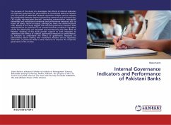 Internal Governance Indicators and Performance of Pakistani Banks