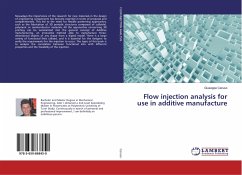 Flow injection analysis for use in additive manufacture