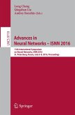 Advances in Neural Networks ¿ ISNN 2016