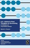 A. C. Littleton's Final Thoughts on Accounting