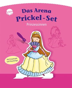 Prinzessinnen: Das Arena Prickel-Set. Mit Filzmatte und Prickelnadel Aufstellfiguren ausstanzen ab 4 Jahren