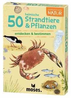 Moses MOS09745 - Expedition Natur: 50 heimische Strandtiere & Pflanzen, Lernkarten