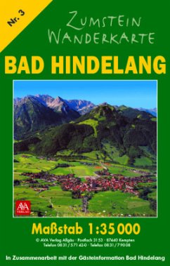 Zumstein Wanderkarte Bad Hindelang