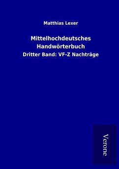Mittelhochdeutsches Handwörterbuch - Lexer, Matthias