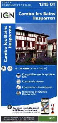 Cover IGN Karte, Carte de randonnée (et plein air) Cambo-les-Bains - Hasparren