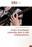 Loisirs et pratiques culturelles dans la ville d¿Antananarivo
