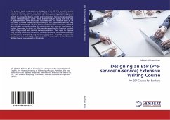 Designing an ESP (Pre-service/In-service) Extensive Writing Course - Afsheen Khan, Misbah