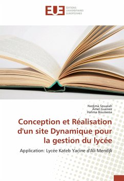 Conception et Réalisation d'un site Dynamique pour la gestion du lycée - Soualah, Nedjma;Guenez, Amel;Boussena, Halima