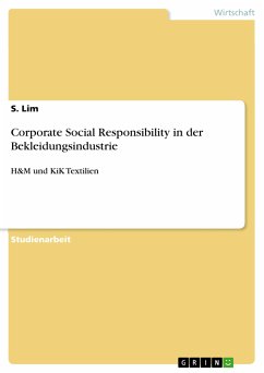 Corporate Social Responsibility in der Bekleidungsindustrie (eBook, PDF)