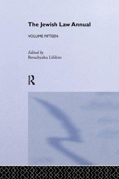Cover The Jewish Law Annual Volume 15
