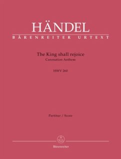 The King shall rejoice, Partitur - Händel, Georg Friedrich