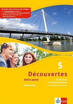 Découvertes Série jaune 5. Fit für Tests und Klassenarbeiten. Arbeitsheft mit Lösungen und Audio-CD