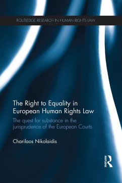 Cover The Right to Equality in European Human Rights Law