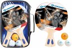 Donic-Schildkröt 788602 - Tischtennis Set Hobby für 2 Spieler, 2 Schläger, 3 Bälle, Tasche