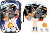 Donic-Schildkröt 788602 - Tischtennis Set Hobby für 2 Spieler, 2 Schläger, 3 Bälle, Tasche Donic-Schildkröt 788602 - Tischtennis Set Hobby für 2 Spieler, 2 Schläger, 3 Bälle, Tasche
