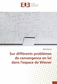 Sur différents problèmes de convergence en loi dans l'espace de Wiener - Zintout, Rola