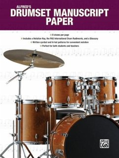 Alfred's Drumset Manuscript Paper - Black, Dave