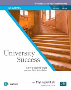 University Success Reading Intermediate to High-Intermediate, Student Book with MyEnglishLab - Steenburgh, Carrie