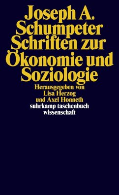 Schriften zur Ökonomie und Soziologie (eBook, ePUB) - Schumpeter, Joseph