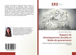 Cover Rapport de développement durable et Mode de gouvernance