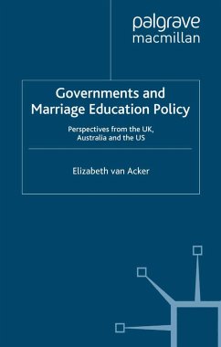 Governments and Marriage Education Policy - van Acker, Elizabeth