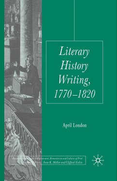 Literary History Writing, 1770-1820 - London, April