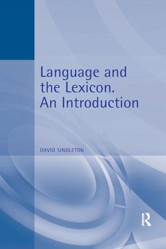 Language and the Lexicon (eBook, PDF) - Singleton, David